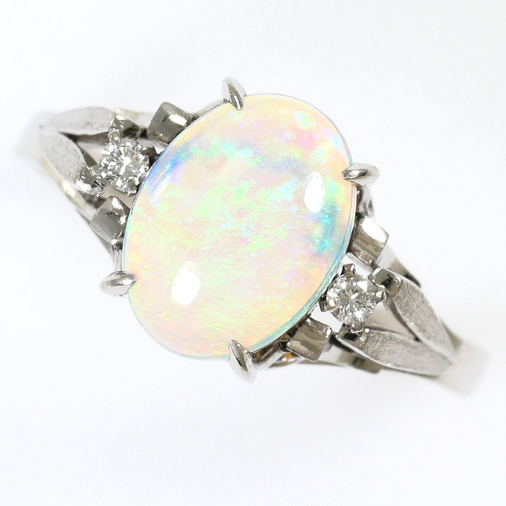 VINTAGE Silver Diamond Ring